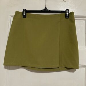 Green Medusa Mini Skirt